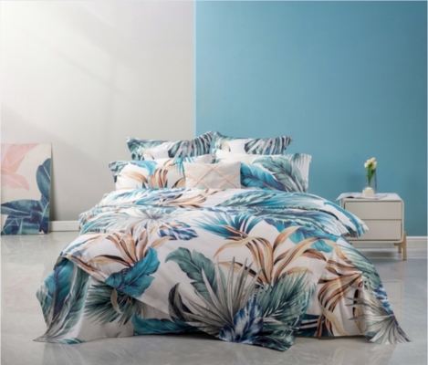 Impressão digital Cotton Duvet Cover Twin XL Floral Duvet Cover Set