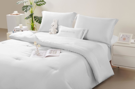 OEM Tencel Lyocell Conforter Set Branco Confortável Twin Conforter Sets