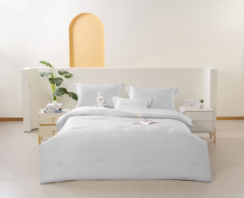 OEM Tencel Lyocell Conforter Set Branco Confortável Twin Conforter Sets