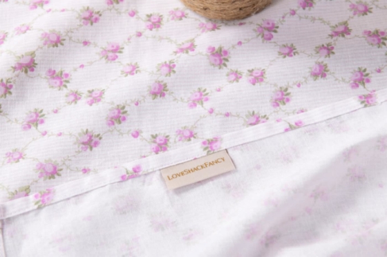 Toalha de mesa rosa floral de algodão Toalha de mesa sustentável para casa 60x90 60x120