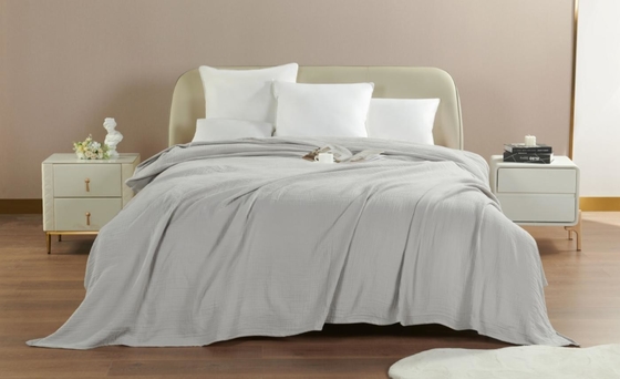 Suave para a pele sensível Xl Moslin Blanket Grey Moslin Blanket
