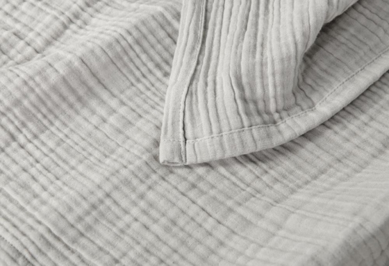 Suave para a pele sensível Xl Moslin Blanket Grey Moslin Blanket