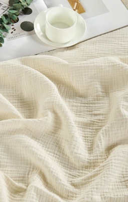 OEM Beige Moslin Blanket Oeko Tex Coberturas ponderadas para adultos