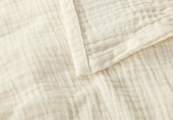 OEM Beige Moslin Blanket Oeko Tex Coberturas ponderadas para adultos