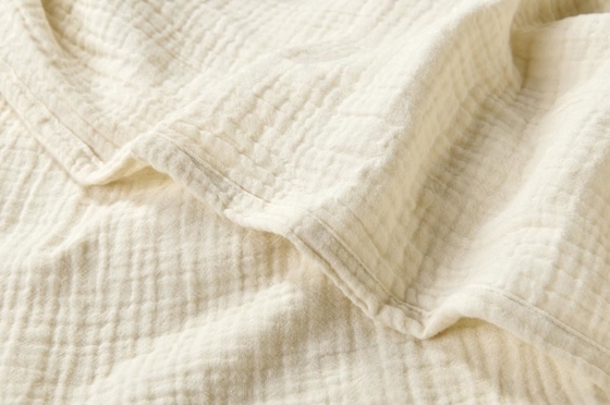 OEM Beige Moslin Blanket Oeko Tex Coberturas ponderadas para adultos