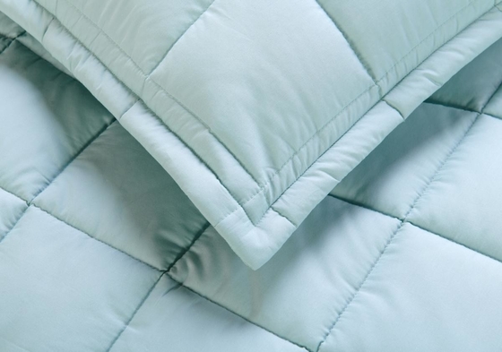 Conjunto de cobertor de algodão respirável OEKO-TEX Conjunto de cobertor de cobertor verde claro OEM