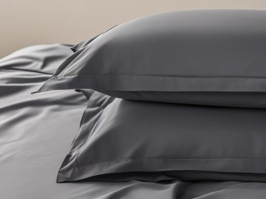 OEM Tencel Lyocell Conforter Set Cinzento Escuro Confortável Twin Comforter Sets