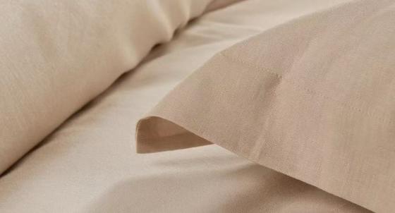 Capa de Edredom Tencel Linho Queen Confortável Marrom Claro